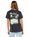 The Rip Curl Womens Waikiki T-Shirt in Washed Black