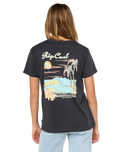 The Rip Curl Womens Waikiki T-Shirt in Washed Black