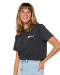 The Rip Curl Womens Waikiki T-Shirt in Washed Black
