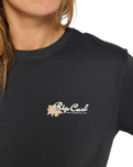 The Rip Curl Womens Waikiki T-Shirt in Washed Black