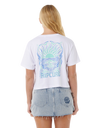 The Rip Curl Womens Sunrise Crop T-Shirt in White