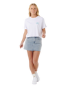 The Rip Curl Womens Sunrise Crop T-Shirt in White