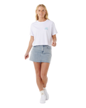 The Rip Curl Womens Sunrise Crop T-Shirt in White