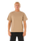The Rip Curl Mens Search Embroidery T-Shirt in Sand Dune