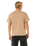 The Rip Curl Mens Search Embroidery T-Shirt in Sand Dune