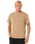 The Rip Curl Mens Search Embroidery T-Shirt in Sand Dune