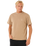 The Rip Curl Mens Search Embroidery T-Shirt in Sand Dune