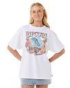 The Rip Curl Womens Hawaii Classic Heritage T-Shirt in White