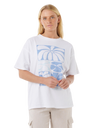 The Rip Curl Womens Artist Of The Search Oceanic Heritage T-Shirt in Optical White