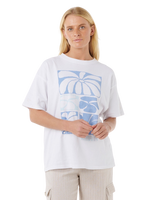 The Rip Curl Womens Artist Of The Search Oceanic Heritage T-Shirt in Optical White