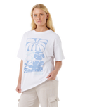 The Rip Curl Womens Artist Of The Search Oceanic Heritage T-Shirt in Optical White