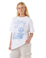The Rip Curl Womens Artist Of The Search Oceanic Heritage T-Shirt in Optical White