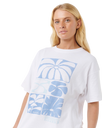 The Rip Curl Womens Artist Of The Search Oceanic Heritage T-Shirt in Optical White