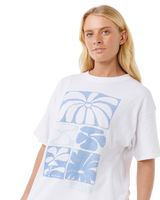 The Rip Curl Womens Artist Of The Search Oceanic Heritage T-Shirt in Optical White