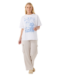 The Rip Curl Womens Artist Of The Search Oceanic Heritage T-Shirt in Optical White