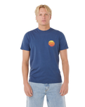 Wettie Passage Icon T-Shirt in Light Navy