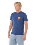 Wettie Passage Icon T-Shirt in Light Navy