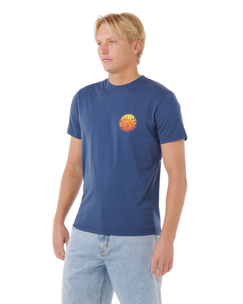 Wettie Passage Icon T-Shirt in Light Navy