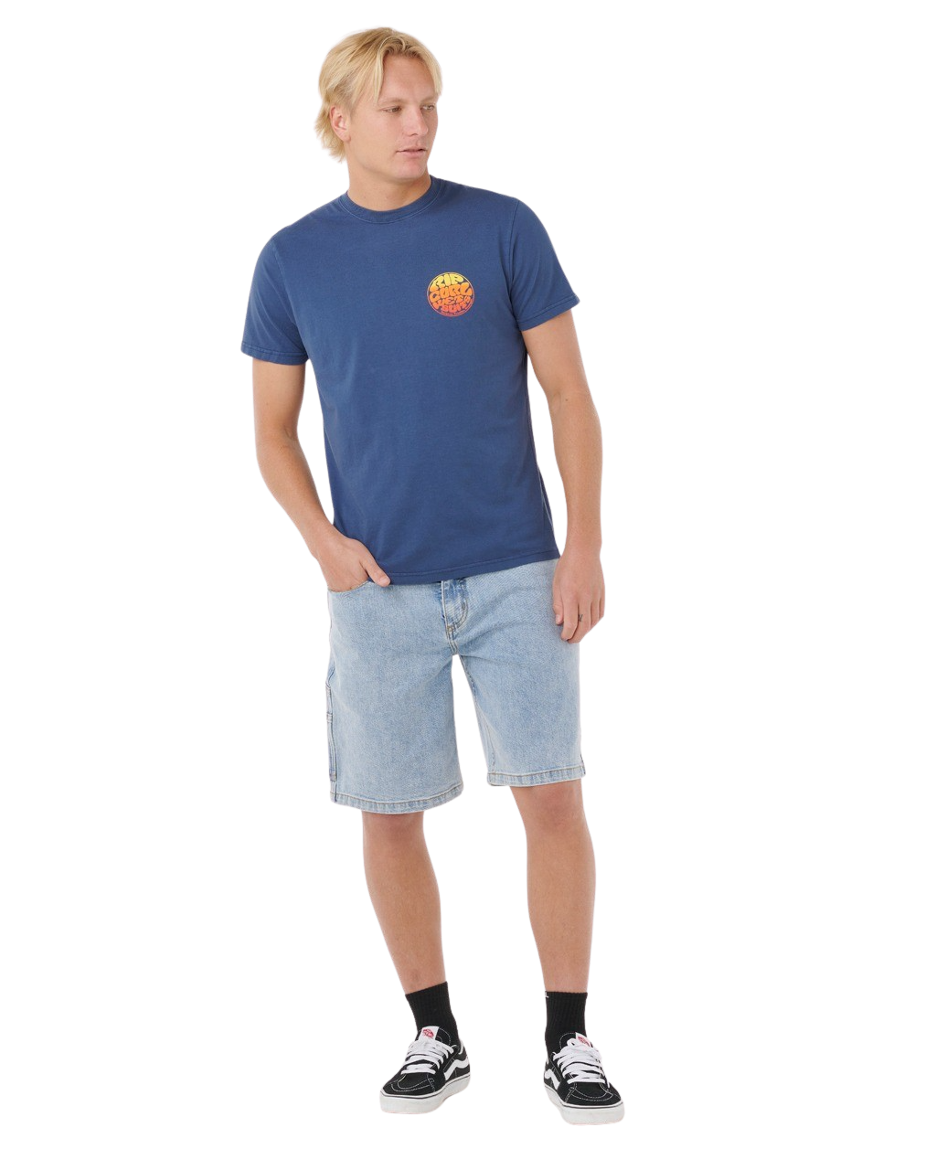 Wettie Passage Icon T-Shirt in Light Navy