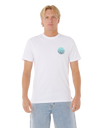 The Rip Curl Mens Wettie Passage Icon T-Shirt in Optical White