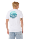 The Rip Curl Mens Wettie Passage Icon T-Shirt in Optical White