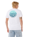 The Rip Curl Mens Wettie Passage Icon T-Shirt in Optical White