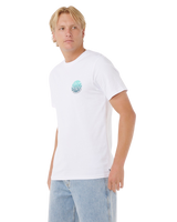 The Rip Curl Mens Wettie Passage Icon T-Shirt in Optical White