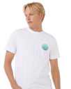 The Rip Curl Mens Wettie Passage Icon T-Shirt in Optical White