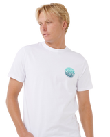 The Rip Curl Mens Wettie Passage Icon T-Shirt in Optical White
