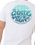 The Rip Curl Mens Wettie Passage Icon T-Shirt in Optical White