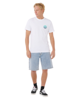The Rip Curl Mens Wettie Passage Icon T-Shirt in Optical White