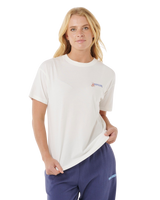The Rip Curl Womens Artist Of The Search Summer T-Shirt in Bone