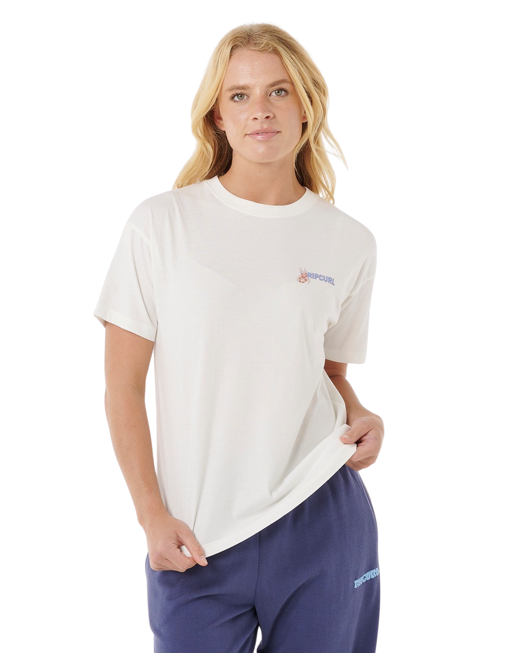 The Rip Curl Womens Artist Of The Search Summer T-Shirt in Bone