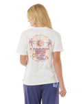 The Rip Curl Womens Artist Of The Search Summer T-Shirt in Bone
