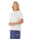 The Rip Curl Womens Artist Of The Search Summer T-Shirt in Bone