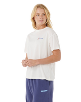 The Rip Curl Womens Artist Of The Search Summer T-Shirt in Bone