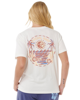 The Rip Curl Womens Artist Of The Search Summer T-Shirt in Bone