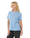 Summer Relaxed T-Shirt in Mid Blue