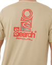 The Rip Curl Mens Vaporcool Search Stack T-Shirt in Khaki Rock
