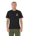 VaporCool Search Stack T-Shirt in Black & Olive