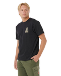VaporCool Search Stack T-Shirt in Black & Olive