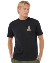 VaporCool Search Stack T-Shirt in Black & Olive