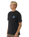 The Rip Curl Mens Vaporcool Search Trek T-Shirt in Black