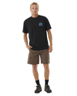 The Rip Curl Mens Vaporcool Search Trek T-Shirt in Black