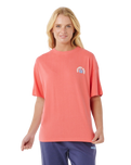 Luxe Surf Heritage T-Shirt in Watermelon