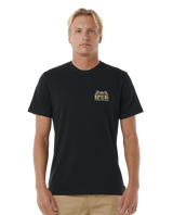 The Rip Curl Mens Down The Line T-Shirt in Black