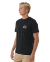 The Rip Curl Mens Down The Line T-Shirt in Black