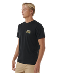 The Rip Curl Mens Down The Line T-Shirt in Black