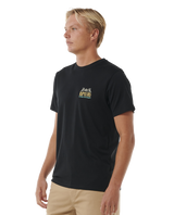 The Rip Curl Mens Down The Line T-Shirt in Black