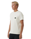 The Rip Curl Mens Horizon Badge T-Shirt in Bone